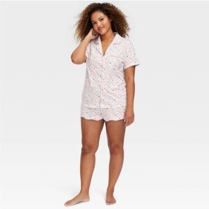 Roller Rabbit x Target multi color heart pajama set